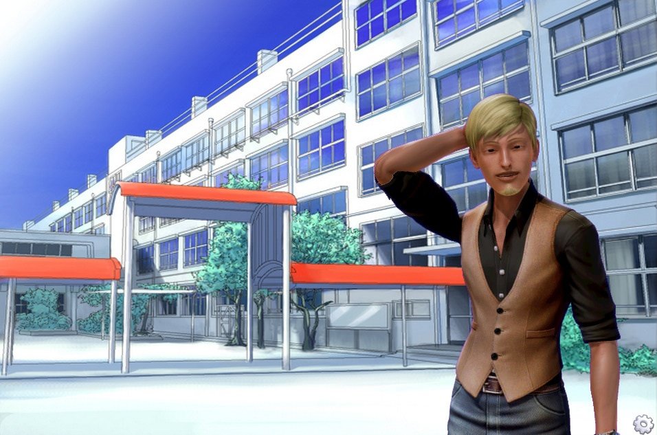 Vizuálny román datovania Sims Masa kuliah
