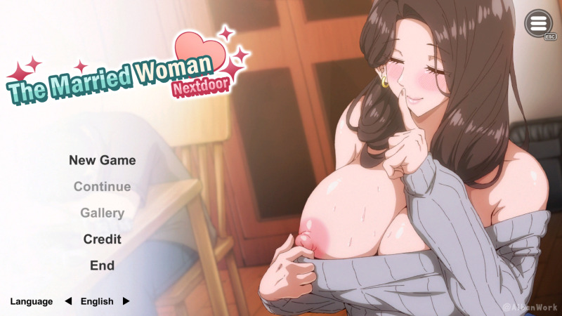 The Married Woman Nextdoor - Creampie SEX Beside Her Husband cover image