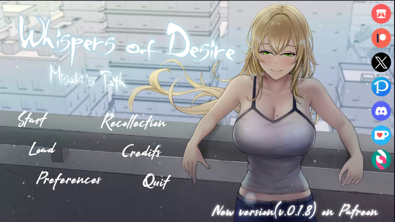 Whispers of Desire: Misaki's Path - Version 0.1.9 cover image